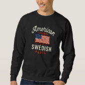 American Grown with Swedish Parts Patriotic Nation Trui (Voorkant)