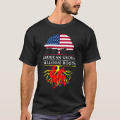 American Grown with Walloon Roots Wallonia T-shirt (Voorkant)