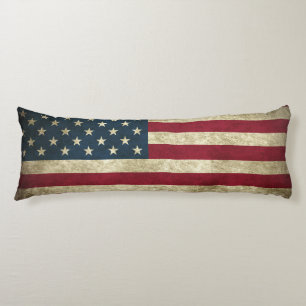 AMERICAN GRUNGE FLAG Custom Polyester Body Cushion Lichaamskussen