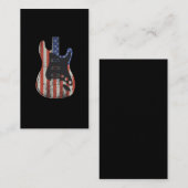 American Guitar Player US Flag Music Lover Visitekaartje (Voorkant / Achterkant)