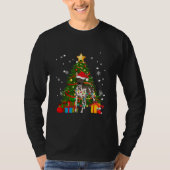American Hairless Terrier Kerstboom Light T-shirt (Voorkant)