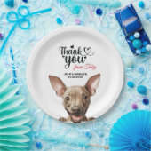 American Hairless Terrier Papieren Bordje (Feest)