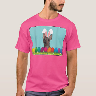 American Hairless Terrier w Bunny Ears T-shirt