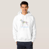 American Hairless Terrier Word Cloud Hoodie (Voorkant volledig)