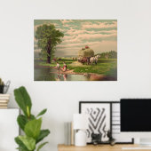 American Hay Harvest Print (Thuiskantoor)