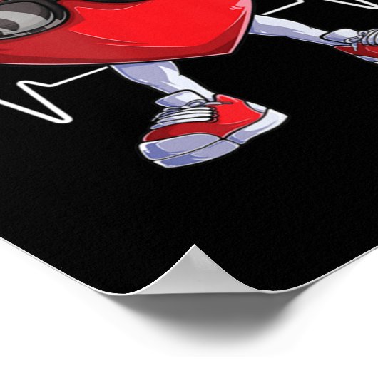 American Heart Disease Awareness Heart Month Heart Poster (Hoek)