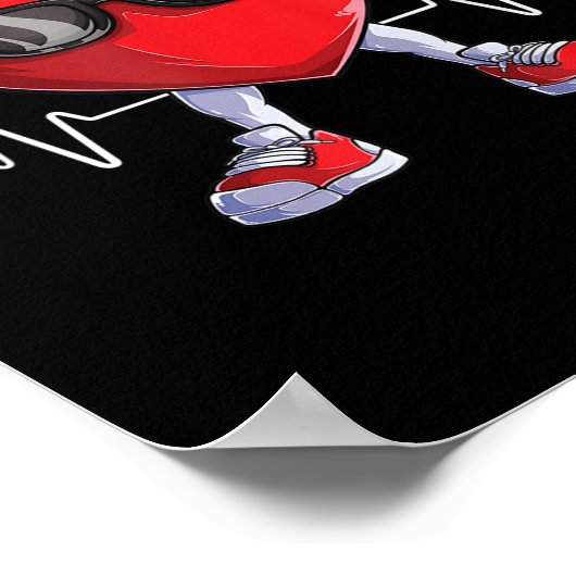 American Heart Disease Awareness Heart Month Heart Poster (Hoek)