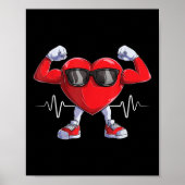 American Heart Disease Awareness Heart Month Heart Poster (Voorkant)
