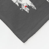 American Heart Disease Awareness Month Ribbon Red  Fleece Deken (Hoek)