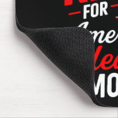 American Heart Disease Awareness Month Ribbon Red  Muismat (Hoek)