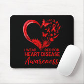 American Heart Disease Awareness Month Ribbon Red  Muismat (Met muis)