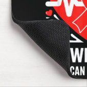 American Heart Disease Awareness Month Ribbon Red  Muismat (Hoek)