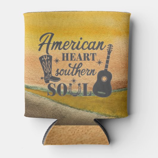 “American Heart” Koozie Fleskoeler (Voorkant)