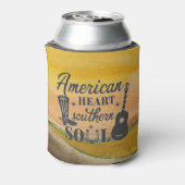 “American Heart” Koozie Fleskoeler (Blikje Achterkant)