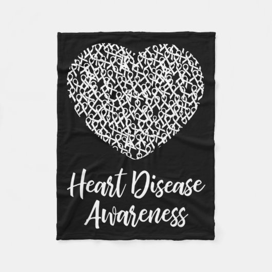 American Heart Month Suprt Tees Co Heart Disease A Fleece Deken (Voorkant)