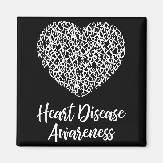 American Heart Month Suprt Tees Co Heart Disease A Magneet (Voorkant)