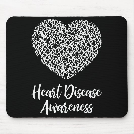 American Heart Month Suprt Tees Co Heart Disease A Muismat (Voorkant)