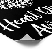 American Heart Month Suprt Tees Co Heart Disease A Poster (Hoek)