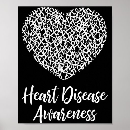 American Heart Month Suprt Tees Co Heart Disease A Poster (Voorkant)
