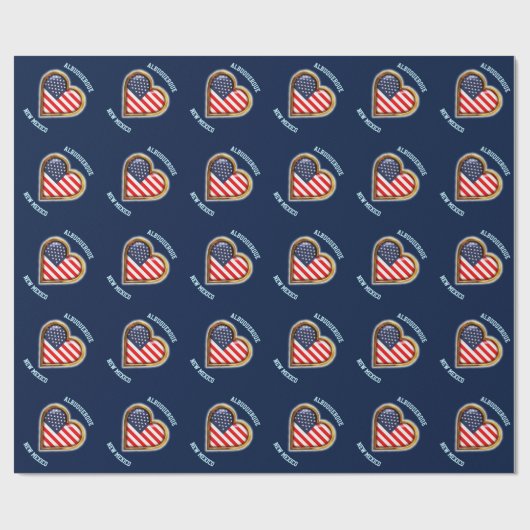 American Heart Wrapping Paper Cadeaupapier (Vlak)