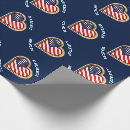 American Heart Wrapping Paper Cadeaupapier (Hoek)