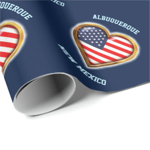 American Heart Wrapping Paper Cadeaupapier