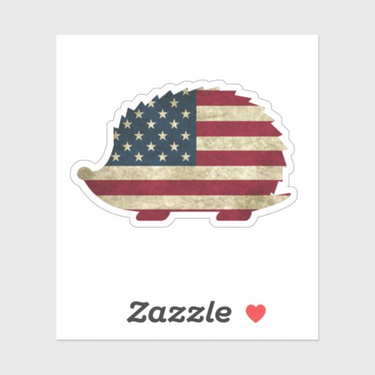 American Hedgehog Sticker (Vel)