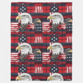 American Heritage Blanket Eagle Pride Throw Fleece Deken (Voorkant)