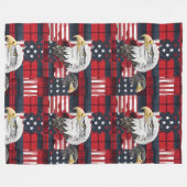 American Heritage Blanket Eagle Pride Throw Fleece Deken (Voorkant (Horizontaal))