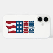 American Hero Case-Mate iPhone Case (Achterkant (horizontaal))