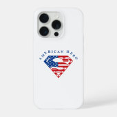 American hero for Super Man iPhone 15 Pro Case iPhone Hoesje (Achterkant)