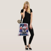 American Hero Schnauzer Canvas tas (Op model)