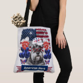 American Hero Schnauzer Canvas tas (Dichtbij)
