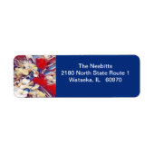 AMERICAN HEROES - SJABLOON ADRESLABEL ETIKET (Voorkant)