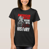 American History Begins With Native History T-shirt (Voorkant)
