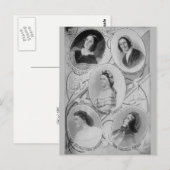 American History First Dames of the USA  Briefkaart (Voorkant / Achterkant)