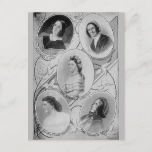 American History First Dames of the USA Briefkaart