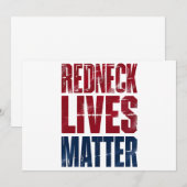 American Holiday Redneck Matter 4th of July Vereni Kaart (Voorkant / Achterkant)