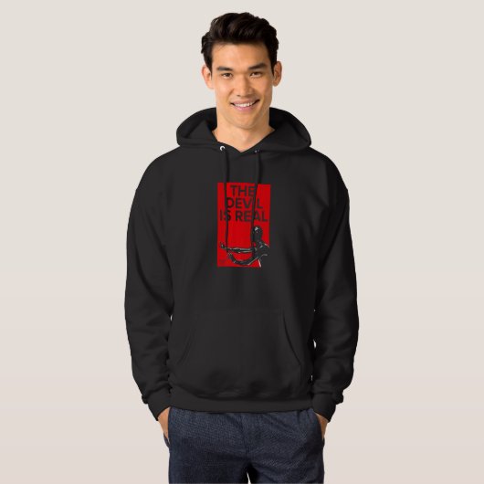 American Horror Hotel Devil Is Real Hoodie (Voorkant volledig)