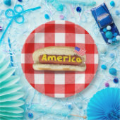 American Hot Dog on Buffalo Plays Paper Bord (Feest)