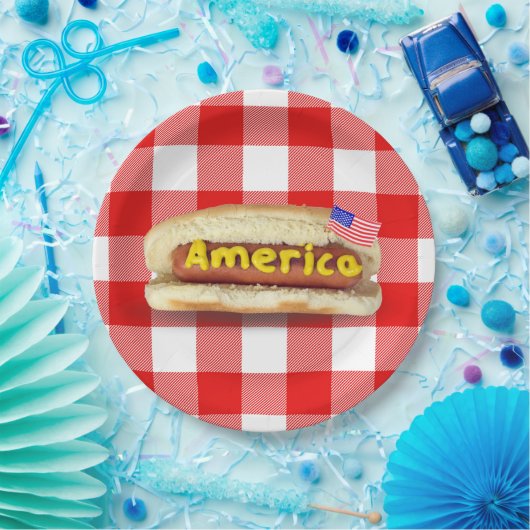 American Hot Dog on Buffalo Plays Paper Bord (Feest)