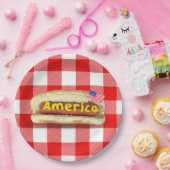 American Hot Dog on Buffalo Plays Paper Bord (Feest)