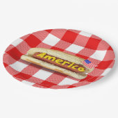American Hot Dog on Buffalo Plays Paper Bord (Gekanteld)