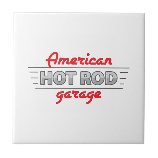 American Hot Rod Tegeltje (Voorkant)