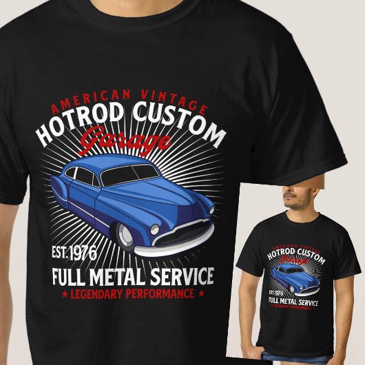 American  HotRod Custom Garage Full Service T-shirt