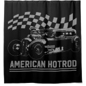 American Hotrod Shower Curtain Douchegordijn (Voorkant)