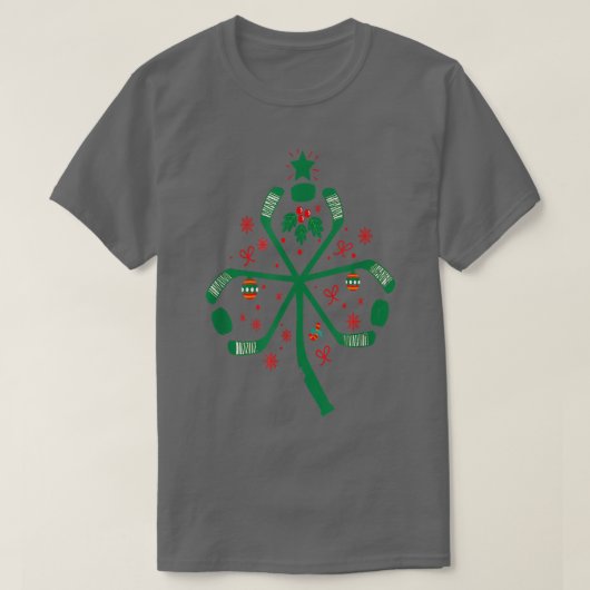 American Ice Hockey-kerstboommuis - boom - Kerstmi T-shirt (Design voorkant)