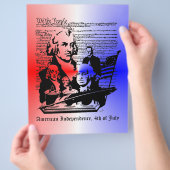 American Independence Day, 4 juli brochure (Hand)