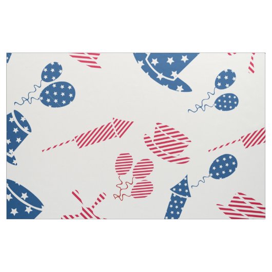 American Independence Day Celebration Symbols Stof (Fat Quarter)
