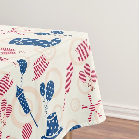 American Independence Day Celebration Symbols Tafelkleed (Voorbeeld)